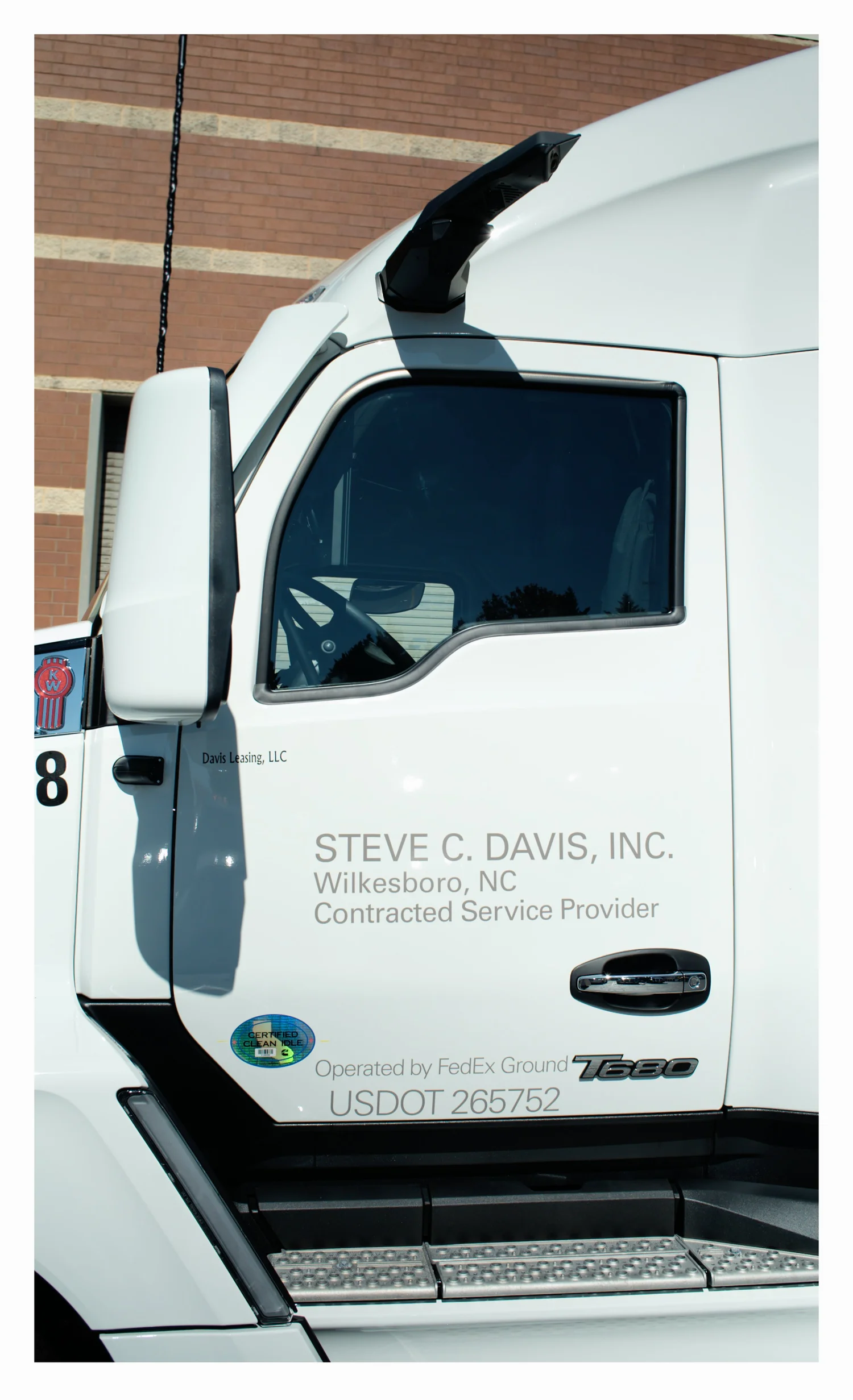 Advanced visibility technology on a Steve C. Davis truck